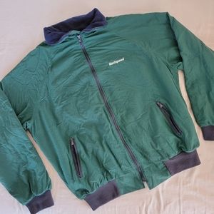 vintage navy and green windbreaker🌬🌬